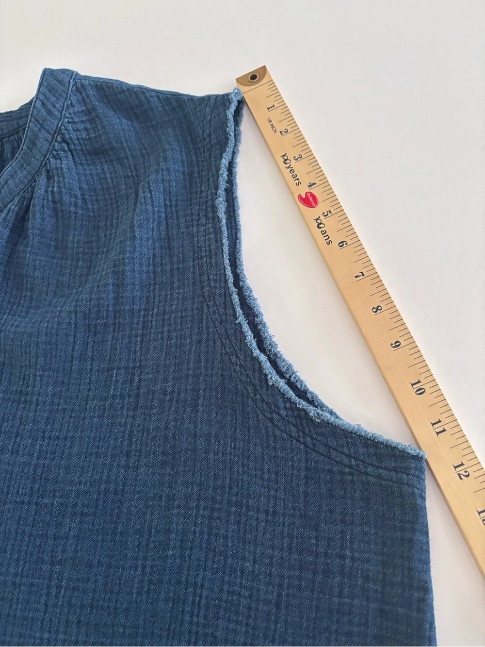 NWT Joe Fresh Women’s Size 2X Dark Blue V-Neck Tank 100% Cotton Casual Top - Picture 15 of 16